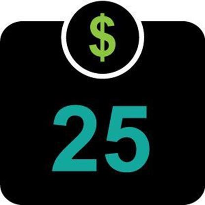 $25 Declining Balance Dollars